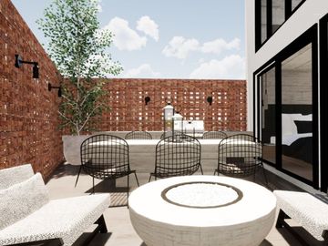 Departamento con terraza privada, en venta, Cuauhtémoc, CDMX