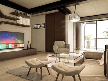 Departamento con terraza privada, en venta, Cuauhtémoc, CDMX