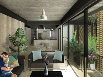 Departamento con terraza privada, en venta, Cuauhtémoc, CDMX
