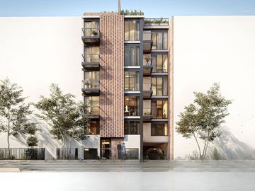 Departamento con terraza privada, en venta, Cuauhtémoc, CDMX