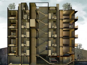 Departamento con terraza privada, en venta, Cuauhtémoc, CDMX