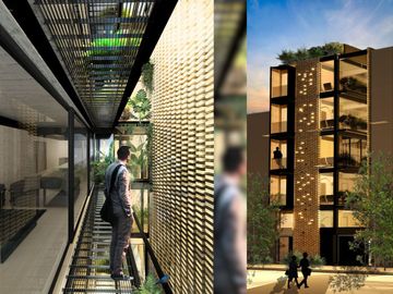 Departamento con roof garden común, en venta, Cuauhtémoc, CDMX