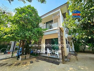 2-storey detached house, 100.4 sq.w., Habitia Village, Panya Intra 2, Soi 14, near Sathit Phatthana School, Khlong Song Road, Panya Intra Road, Khlong