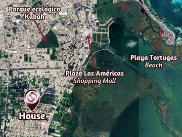 Casa con alberca privada y terraza, en venta, Huayacán, Cancún
