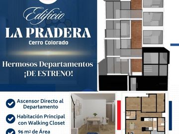 VENDO DEPARTAMENTOS DE ESTRENO EN LA PRADERA CERRO COLORADO