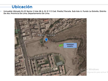 VENTA DE AMPLIO TERRENO EN ATE