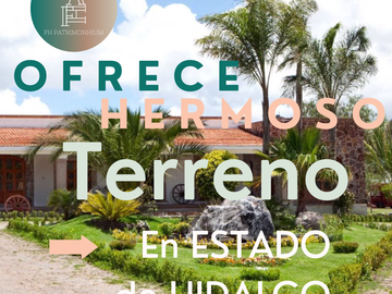 SE VENDE TERRENO EN FRACCIONAMIENTO  DE ALTA PLUSVALIA, URBANIZACIÓN PRIVADA EN HUICHAPAN, HIDALGO SALE 500 MTS. $ 500.000
