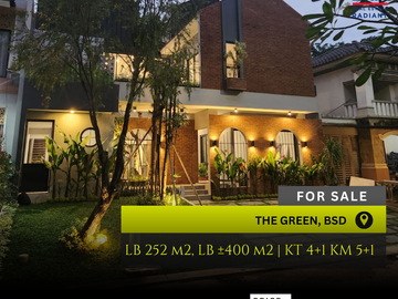 DIJUAL RUMAH BARU MEWAH DI THE GREEN, BSD LINGKUNGAN ASRI & TEDUH!
