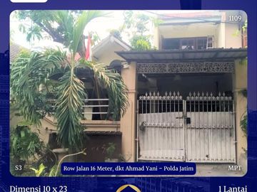 Rumah Kebonsari Gayungan dkt Ketintang Ahmad Yani Jambangan Tol Waru