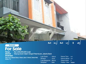 Rumah Tanjung Duren Dalam Grogol Petamburan, Jakarta Barat