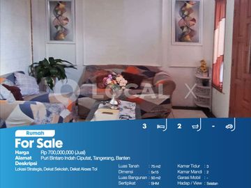 Rumah Puri Bintaro Indah Ciputat, Tangerang, Banten