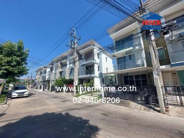 3-storey townhouse, 21.2 sq m, Town Plus Village, Pracha Uthit, next to Big C Pracha Uthit, Pracha Uthit Intersection 90, Pracha Uthit Road, Thung Khr