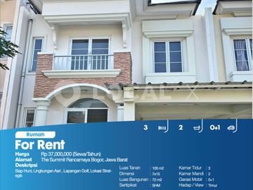 Rumah The Summit Rancamaya Bogor, Jawa Barat