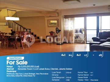 Apartemen Bonavista Tower 2 Lt.22 Lebak Bulus, Cilandak, Jakarta Selatan