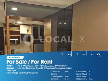 Apartemen Lexington Residence Tower Lt.19 Pesanggrahan, Jakarta Selatan
