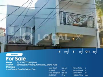 Rumah Serdang Baru Serdang, Kemayoran, Jakarta Pusat