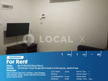 Apartemen The Mansion Tower Bougenville Emerald Lt.9 Kemayoran, Jakarta Pusat
