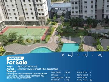Apartemen Green Bay Tower B lantai 22 Pluit, Jakarta Utara