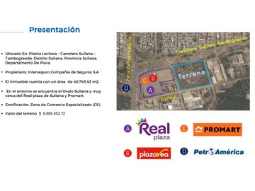 VENTA DE AMPLIO TERRENO EN SULLANA