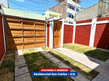 CASA CERCA A PARQUE - RESIDENCIAL SAN CARLOS (ICA)