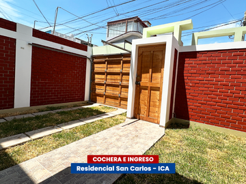 CASA CERCA A PARQUE - RESIDENCIAL SAN CARLOS (ICA)