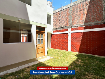 CASA CERCA A PARQUE - RESIDENCIAL SAN CARLOS (ICA)