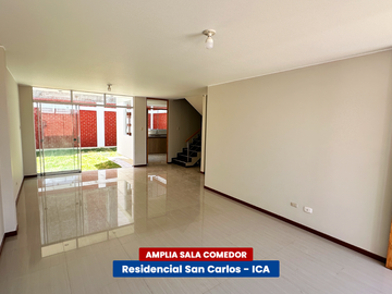 CASA CERCA A PARQUE - RESIDENCIAL SAN CARLOS (ICA)