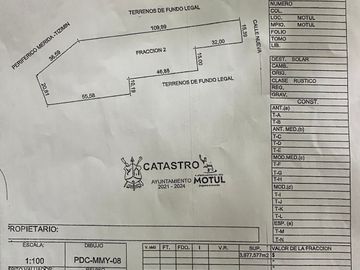 TERRENO EN VENTA EN PERIFÉRICO DE MOTUL, YUCATÁN.