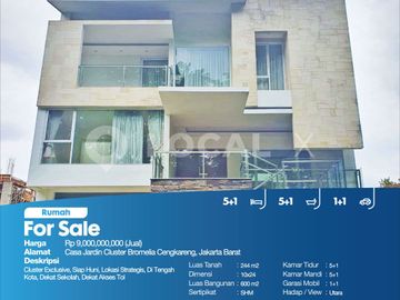 Rumah Casa Jardin Cluster Bromelia Cengkareng, Jakarta Barat