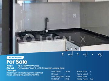 Apartemen Puri Mansion Tower C Lt.32 Kembangan, Jakarta Barat