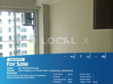 Apartemen Green Sedayu Lt.15 Taman Palem, Cengkareng, Jakarta Barat