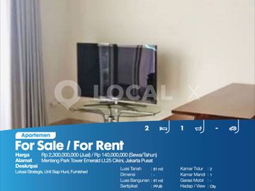 Apartemen Menteng Park Tower Emerald Lt.25 Cikini, Jakarta Pusat