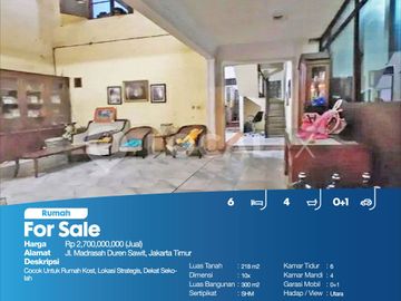 Rumah Jl. Madrasah Duren Sawit, Jakarta Timur