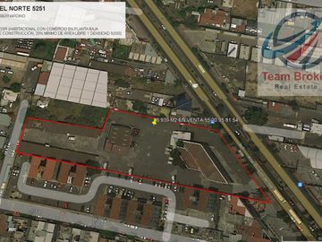 LOTE COMERCIAL CON AMPLISIMO USO DE SUELO SOBRE AV. PROL. DIVISION DEL NORTE VENDO 6,939 M2 CON DOS FRENTES