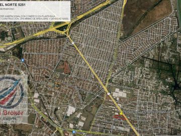 LOTE COMERCIAL CON AMPLISIMO USO DE SUELO SOBRE AV. PROL. DIVISION DEL NORTE VENDO 6,939 M2 CON DOS FRENTES