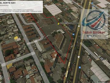 LOTE COMERCIAL CON AMPLISIMO USO DE SUELO SOBRE AV. PROL. DIVISION DEL NORTE VENDO 6,939 M2 CON DOS FRENTES