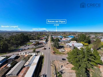 PARCELAS EN PARRAL, 5000M2, RAÍCES DEL DIGUA, AUTORIZADO SAG, AGUA POTABLE Y LUZ