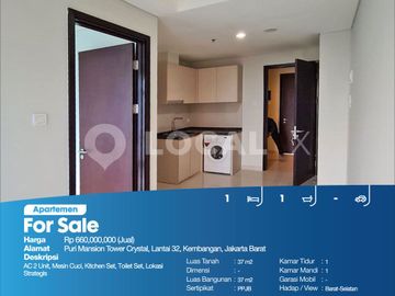 Apartemen Puri Mansion Tower Crystal, Lantai 32, Kembangan, Jakarta Barat