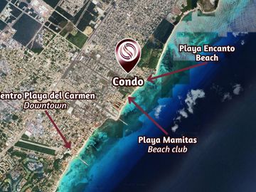 Penthouse con vista al mar desde rooftop en venta, Centro, Playa del Carmen