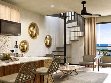 Penthouse con vista al mar desde rooftop en venta, Centro, Playa del Carmen