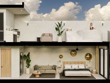 Estudio en penthouse a pocos metros del mar, en venta, Centro, Playa del Carmen
