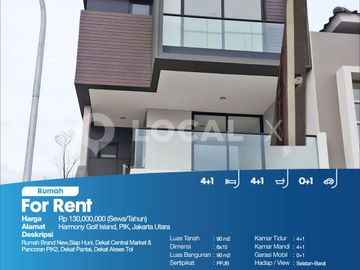 Rumah Harmony Golf Island, PIK, Jakarta Utara
