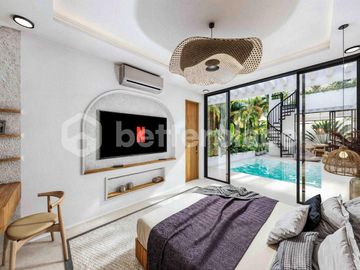 Serene Island Retreat : 2 Bedroom Villa with Stunning Rice Field Views