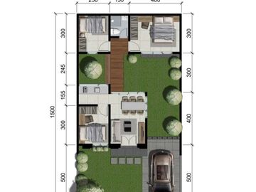 DIJUAL Rumah Milenial ALINA inner court serries di CitraLand BSB City Semarang