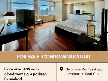 For Sale: Condominium Unit located at Discovery Primea Ayala Avenue, Makati City