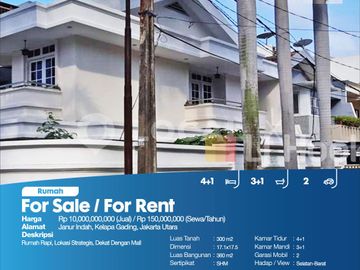 Rumah Janur Indah, Kelapa Gading, Jakarta Utara