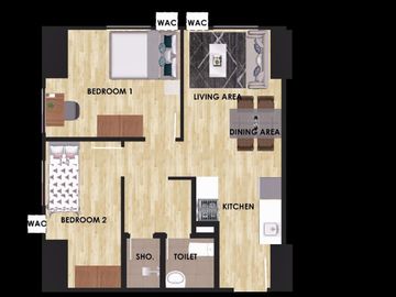 Innovative Smart 2 Bedroom Condo with Luxury Amenities in Avida Riala