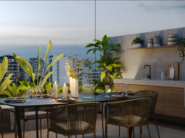 Preventa de departamentos en preventa Miraflores de 1, 2 y 3 dormitorios con vista al mar