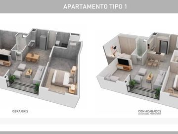 Venta de Apartamento en obra gris conjunto sector Guabinas Yumbo