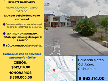 ÚNICA OPORTUNIDAD EN COLONIA CORDILLERAS CHIHUAHUA, CHIH. CERCA DEL NUEVO CAMPUS UNIVERSITARIO, PRECIO MUY POR ABAJO DE SU VALOR COMERCIAL